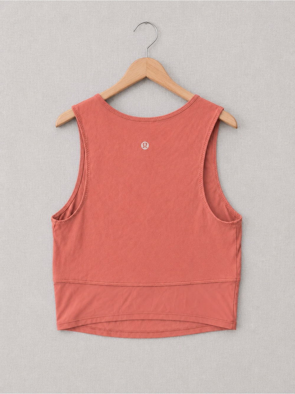 lululemon athletica Coral Cropped Muscle Tank Top